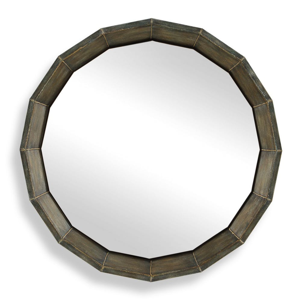 Uttermost Neve Rich Bronze Round Mirror - Image 3