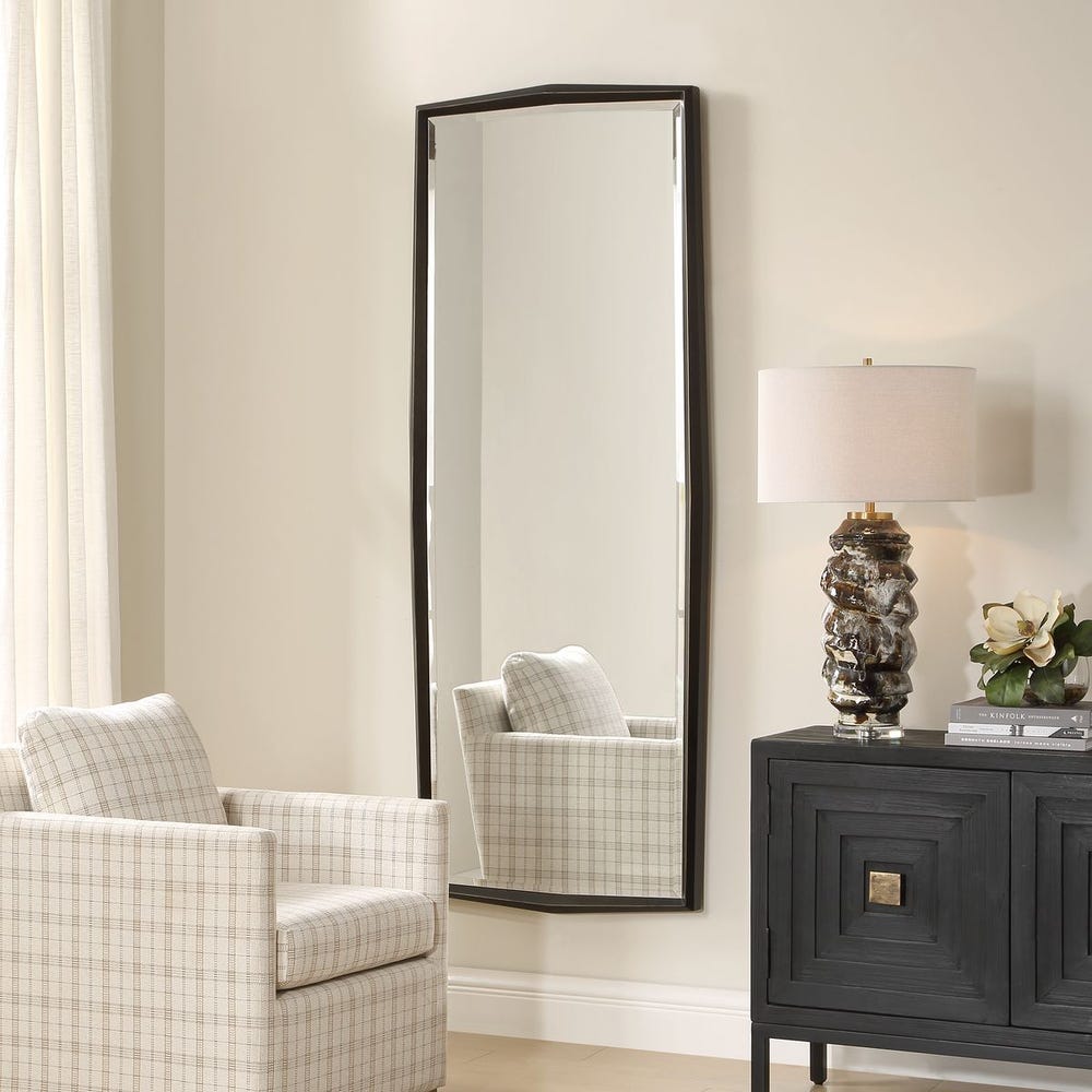Uttermost On Point Tall Solid Wood Bronze Mirror - Image 2