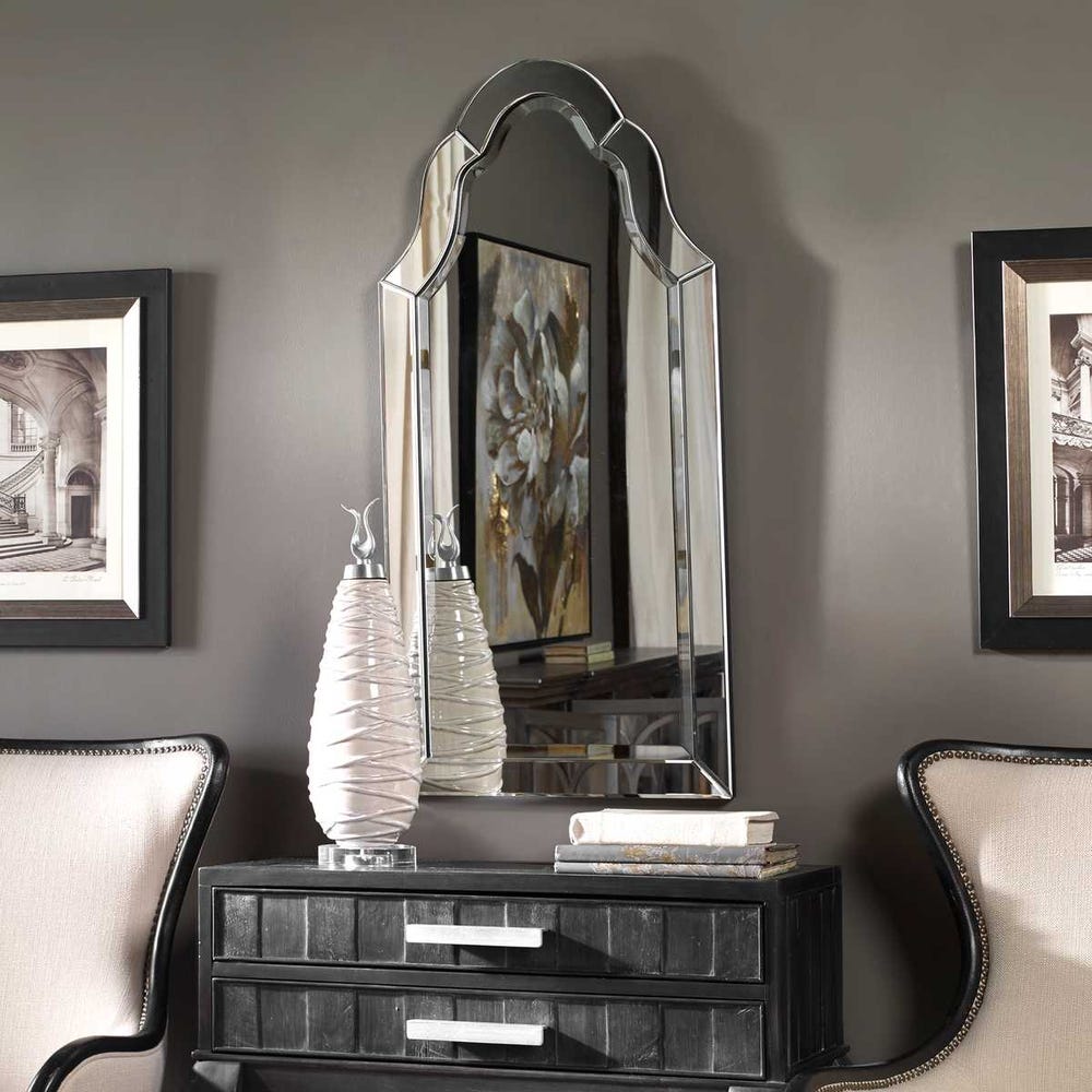 Uttermost Hovan Polished Edges Arch Mirror - Image 2