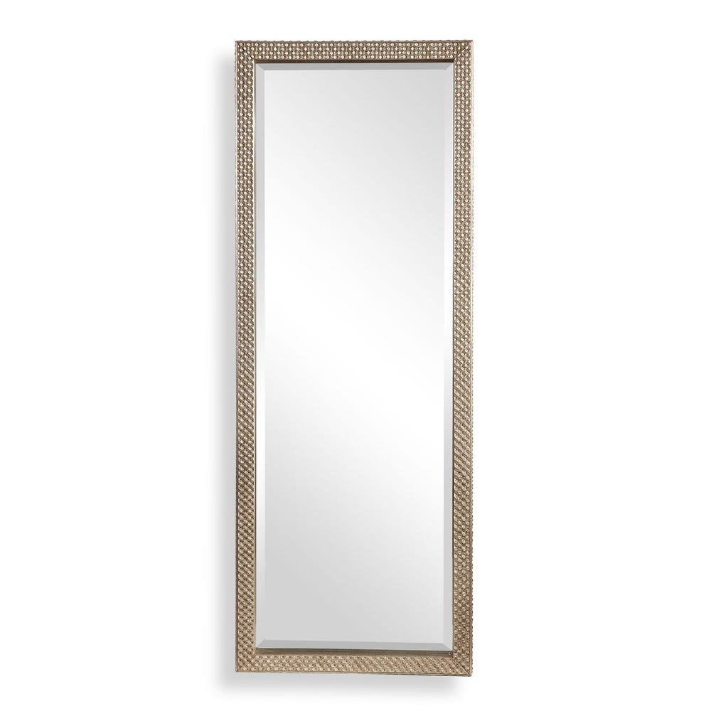Uttermost Cacelia Antique Metallic Silver Diamond Studded Mirror - Image 3