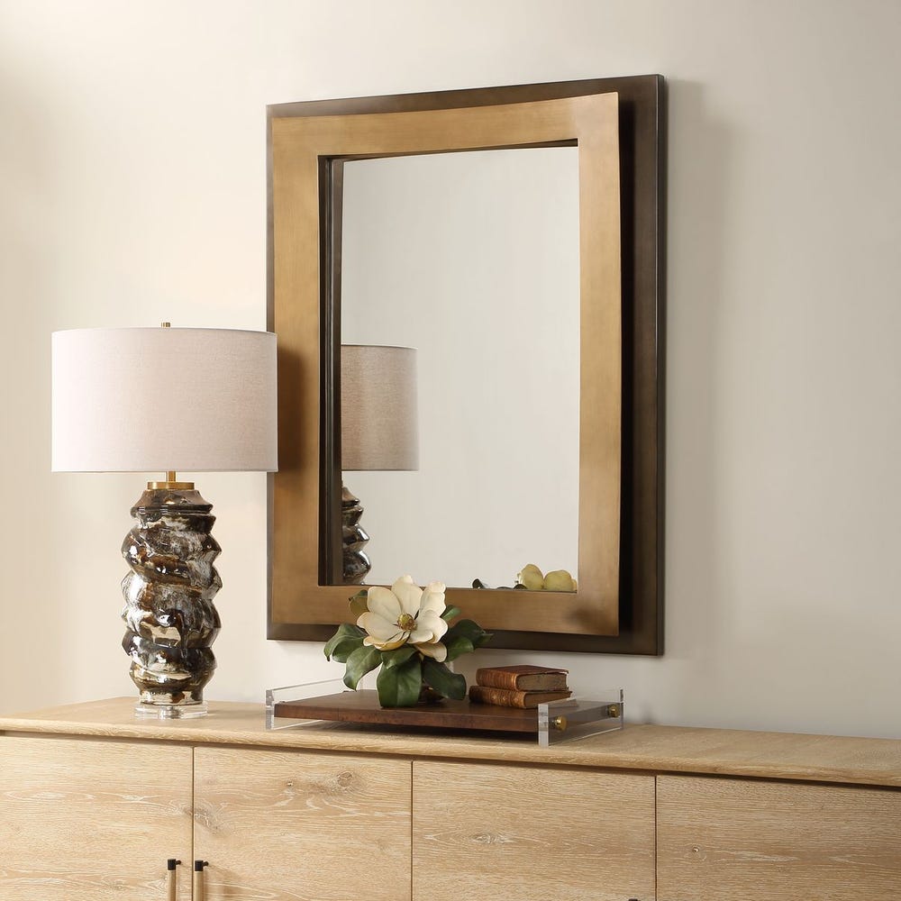 Uttermost Around The Bend Golden Bronze Mirror - Image 2