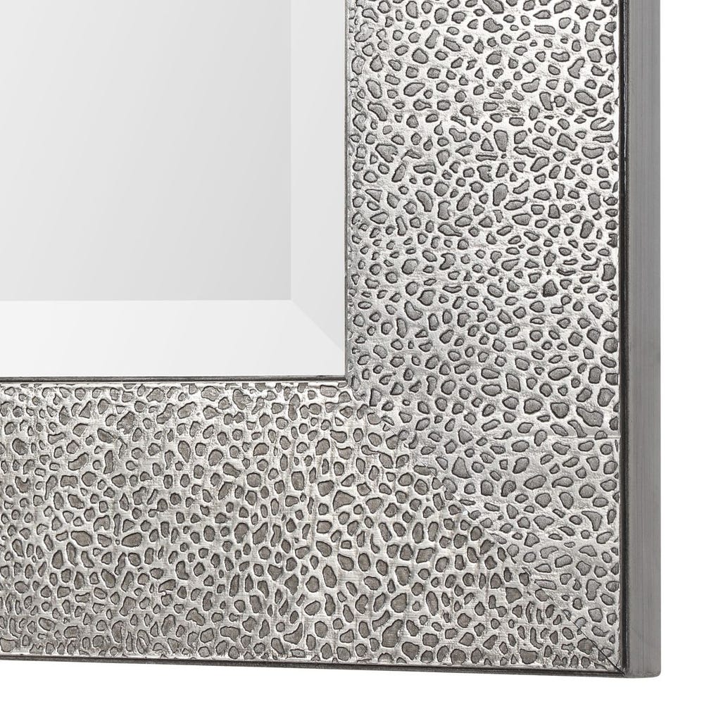 Uttermost Tulare Textured Metallic Silver Mirror - Image 3