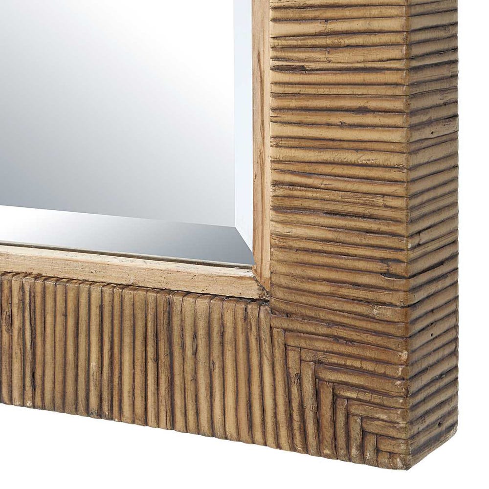 Uttermost Cape Rattan Wrapped Arch Mirror - Image 3