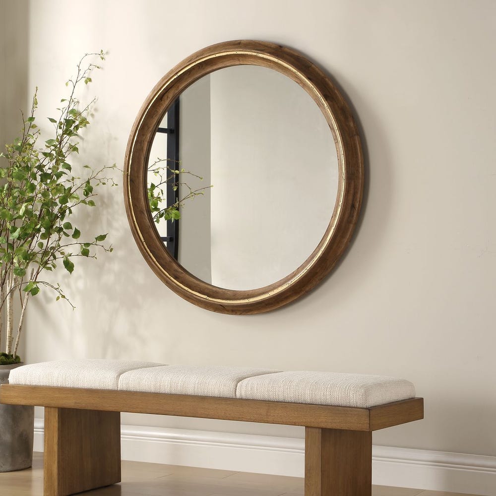 Uttermost Frontier Light Honey Mirror - Image 2