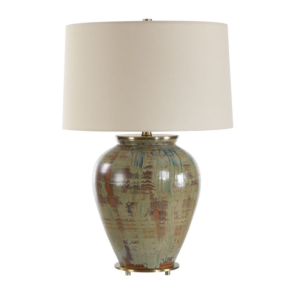 Uttermost Olisa Earthy Toned Table Lamp With Off- White Shade - Image 3