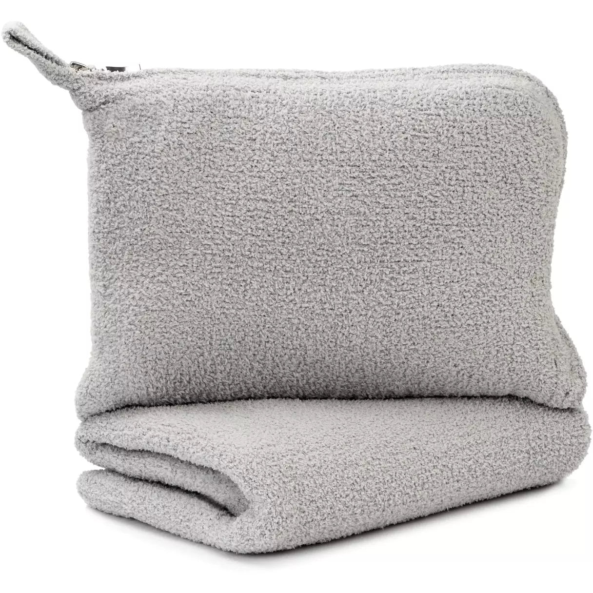 Kashwere Stone Travel Blanket & Pouch