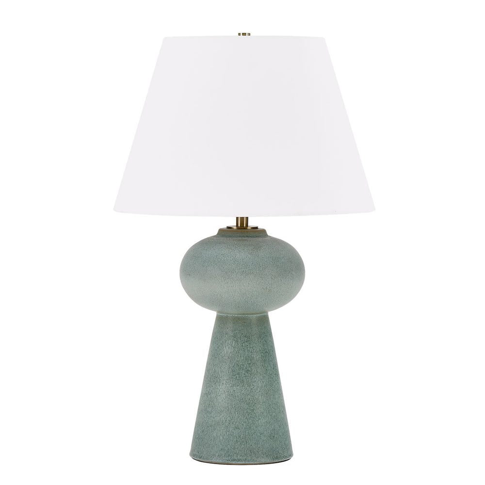 Uttermost Elwyn Light Dusty Blue Glaze Table Lamp - Image 3