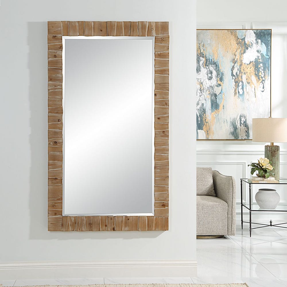 Uttermost Ayanna Coastal Light Gray Wash  Mirror - Image 1