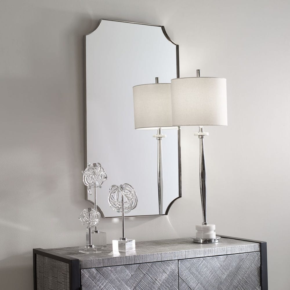 Uttermost Lennox Polished Nickel Mirror - Image 2
