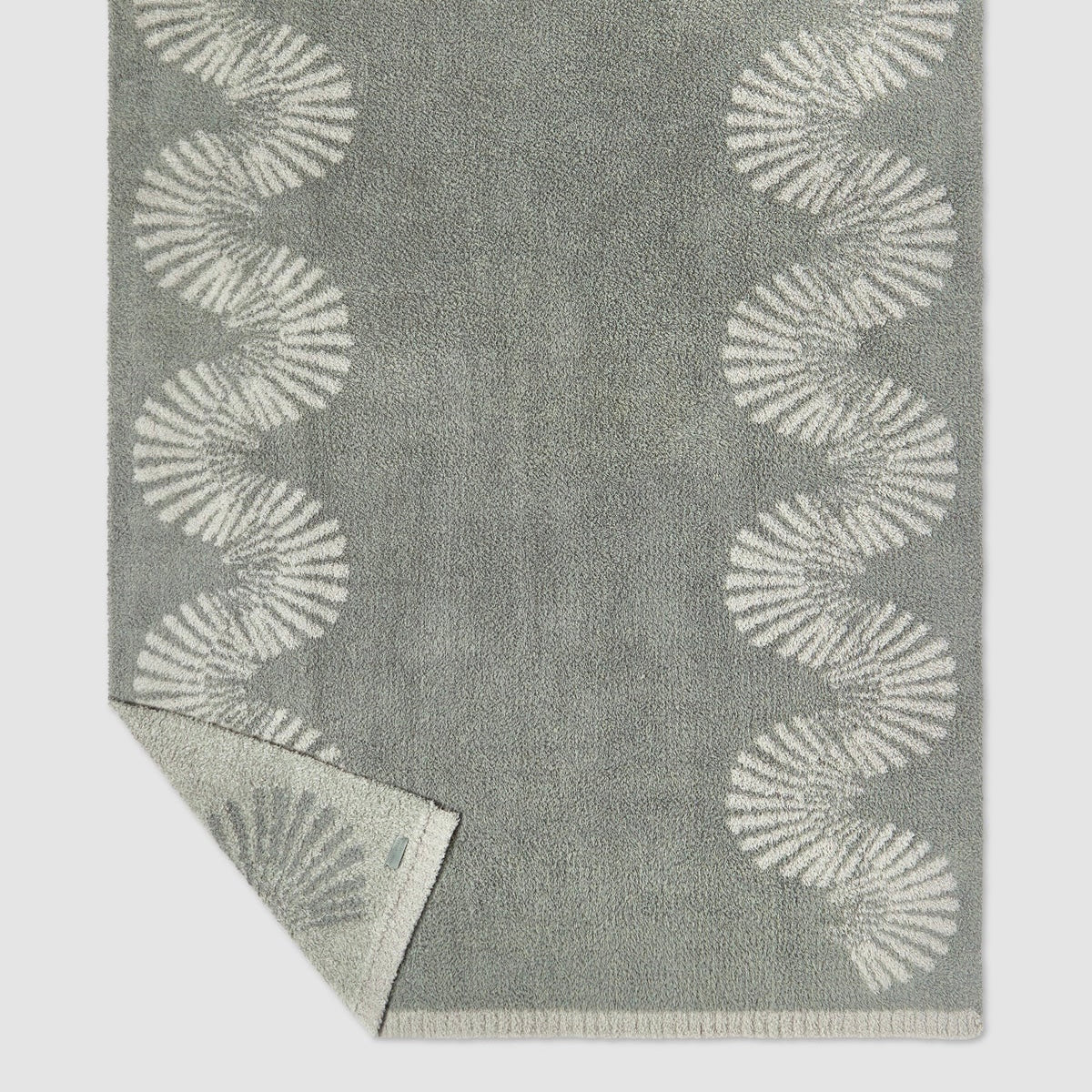 Barefoot Dreams CozyChic Spiral Seashell Throw Blanket ~ Faded Hazel - Image 3