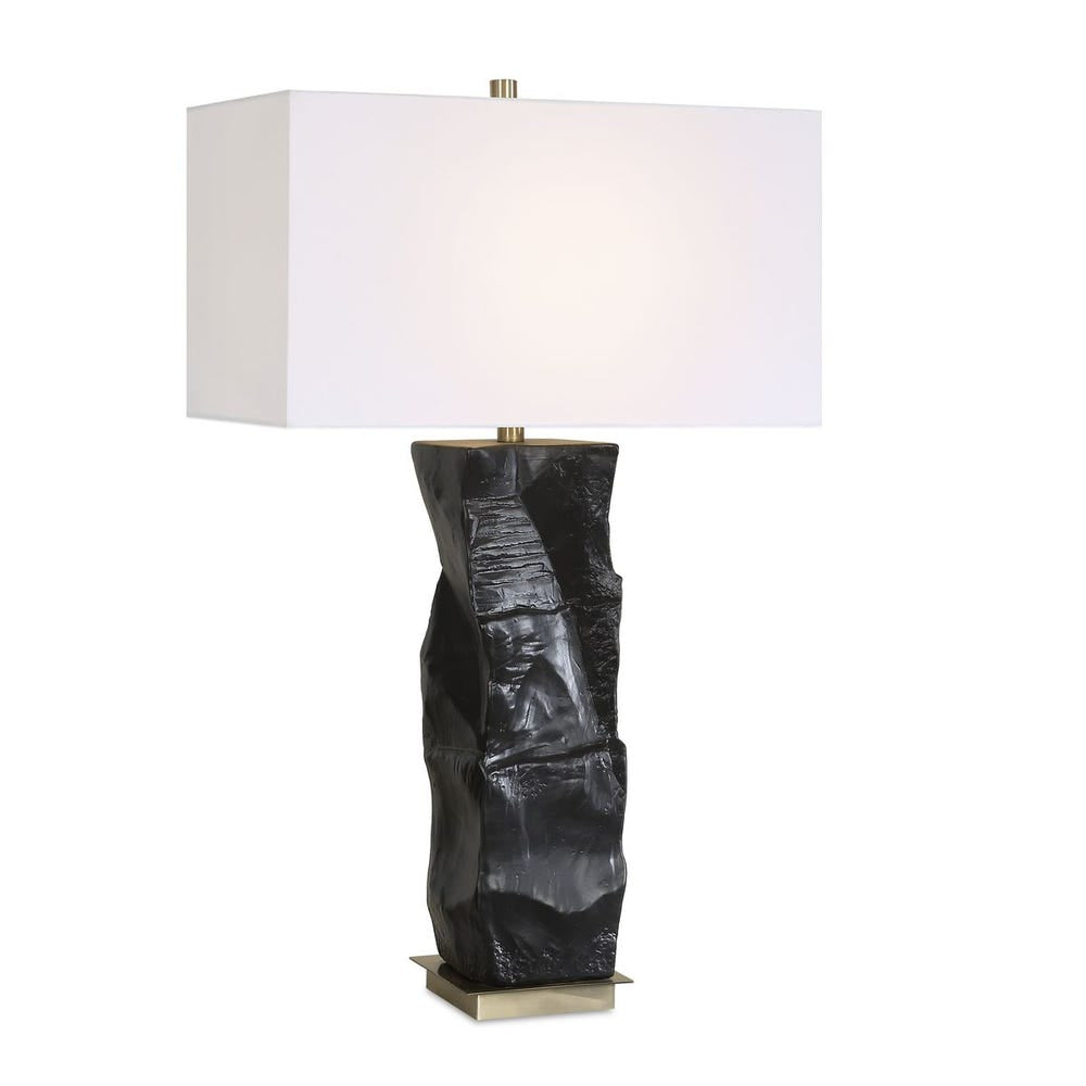 Uttermost Altaria Satin Black Textured Table Lamp - Image 3