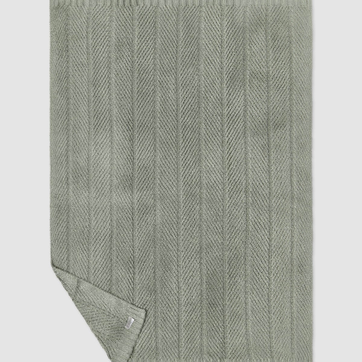 Barefoot Dreams Cozy Shine Herringbone Blanket ~ Wave - Image 3