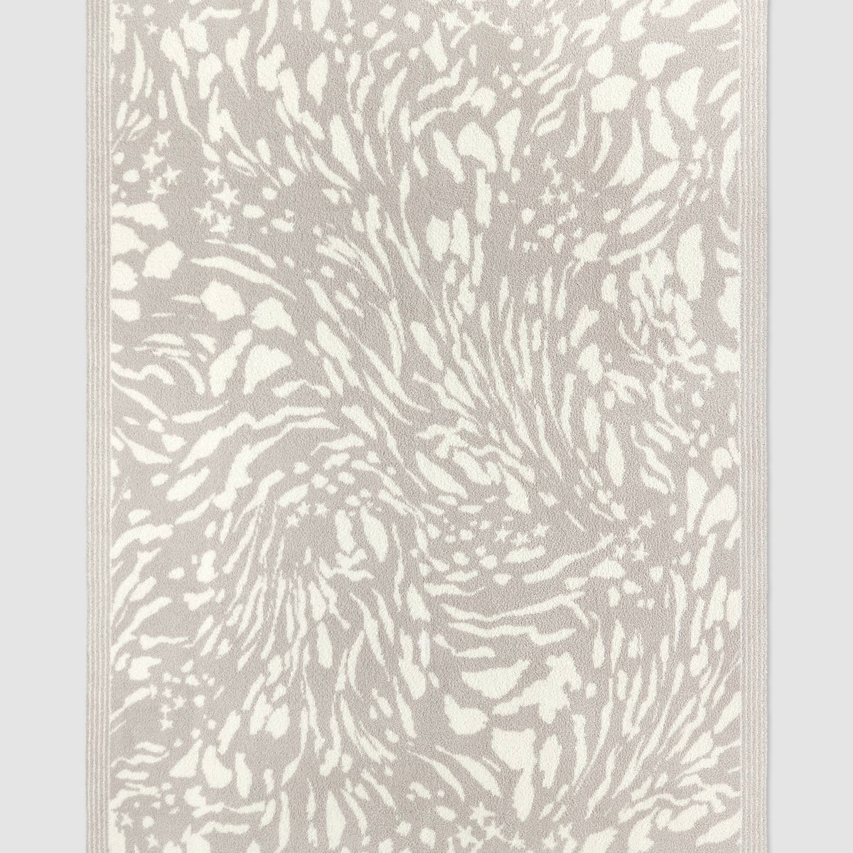 Barefoot Dreams CozyChic Star Animal Throw Blanket ~ Cream & Sandstone - Image 2