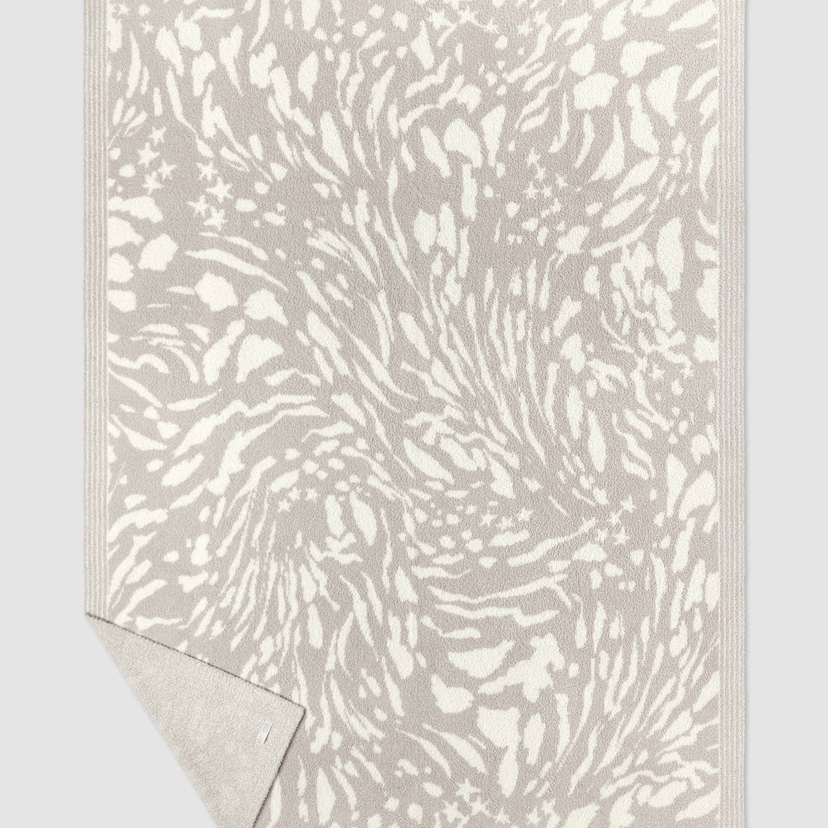 Barefoot Dreams CozyChic Star Animal Throw Blanket ~ Cream & Sandstone - Image 3