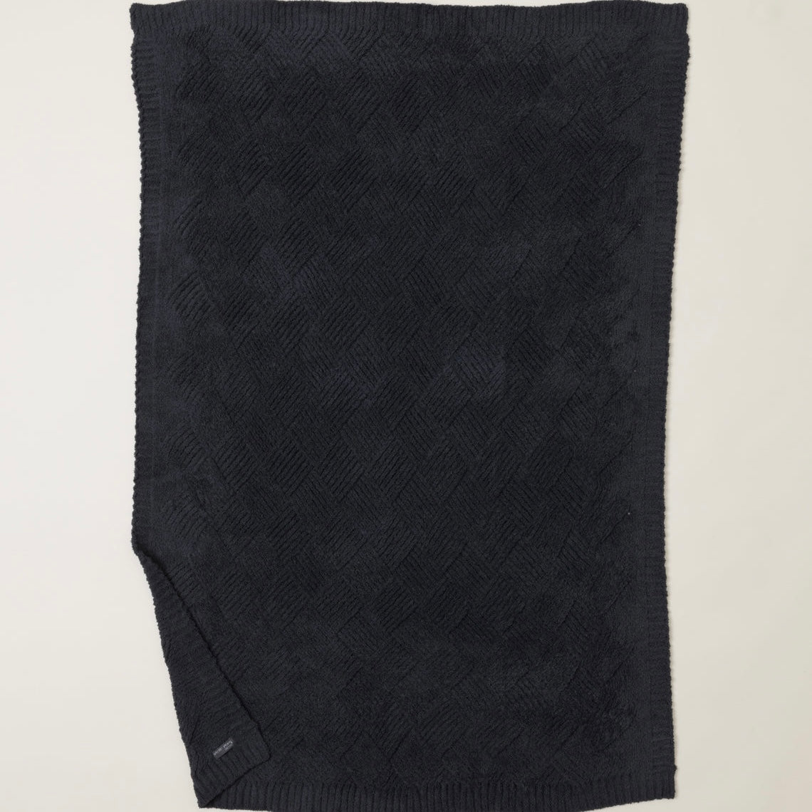 Barefoot Dreams CozyChic Diamond Weave Blanket ~ Carbon - Image 3