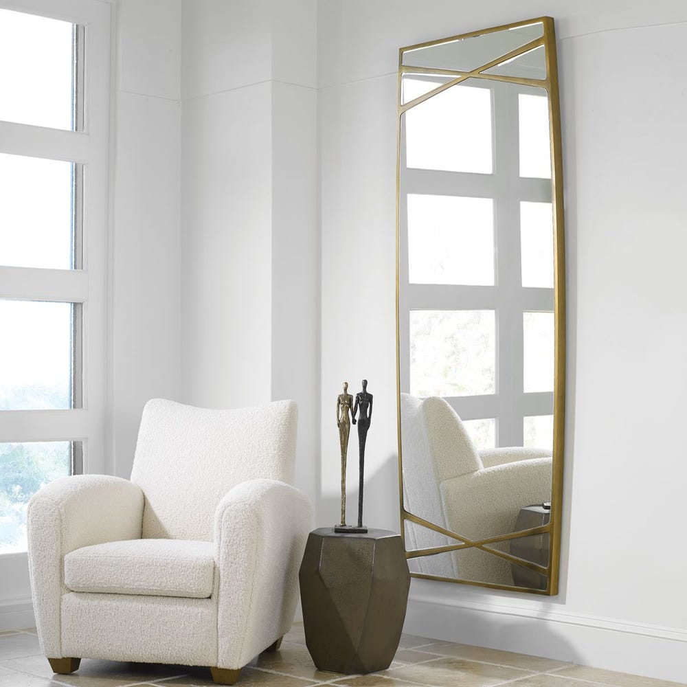 Uttermost Gentry Antique Gold Oversized Mirror - Image 3