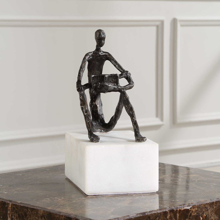 Uttermost Sit Back Relax and Read Sculpture - Image 3