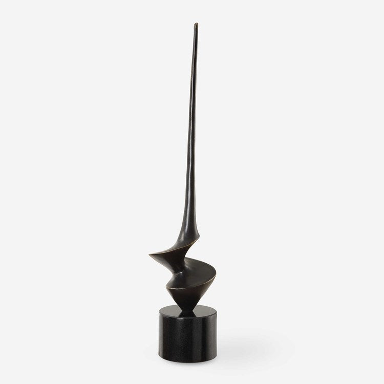 Uttermost All Twisted Aged Bronze Cast Iron Sculpture - Image 2