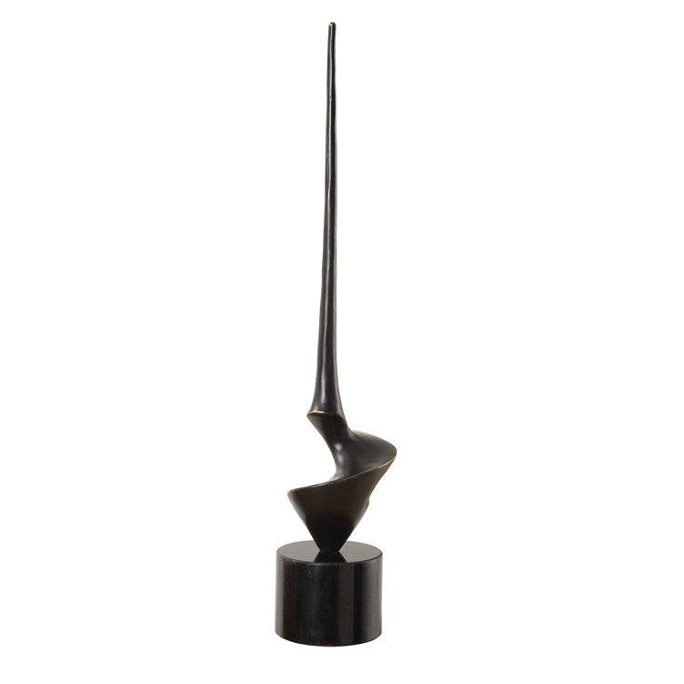Uttermost All Twisted Aged Bronze Cast Iron Sculpture - Image 3