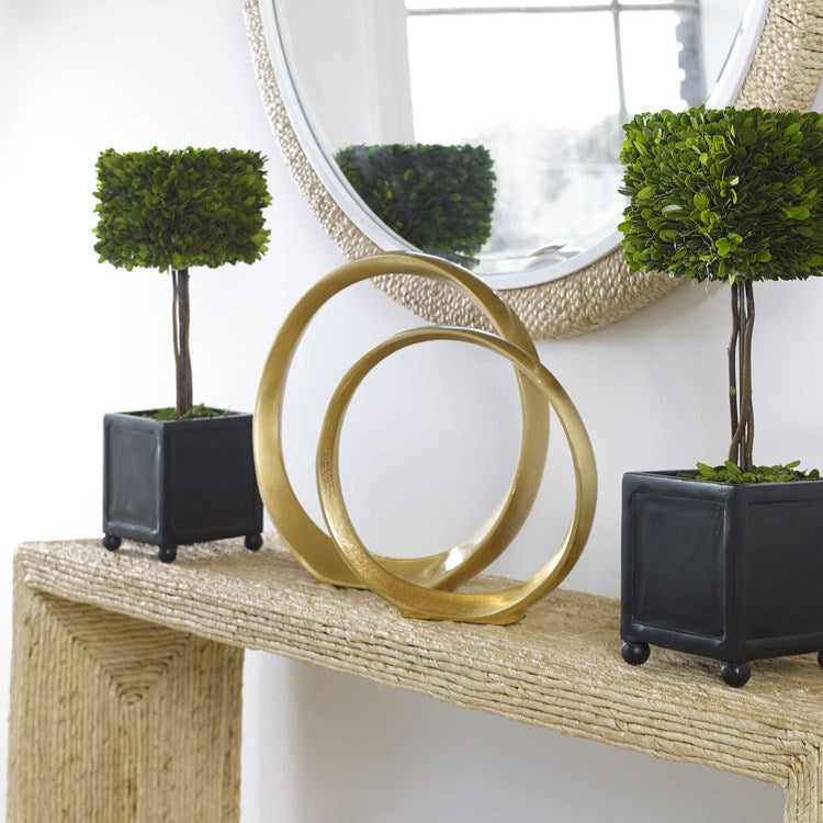 Uttermost Jimena Ring Gold Set of 2 Sculptures - Image 2