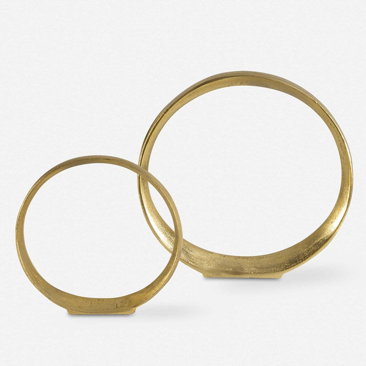 Uttermost Jimena Ring Gold Set of 2 Sculptures - Image 3