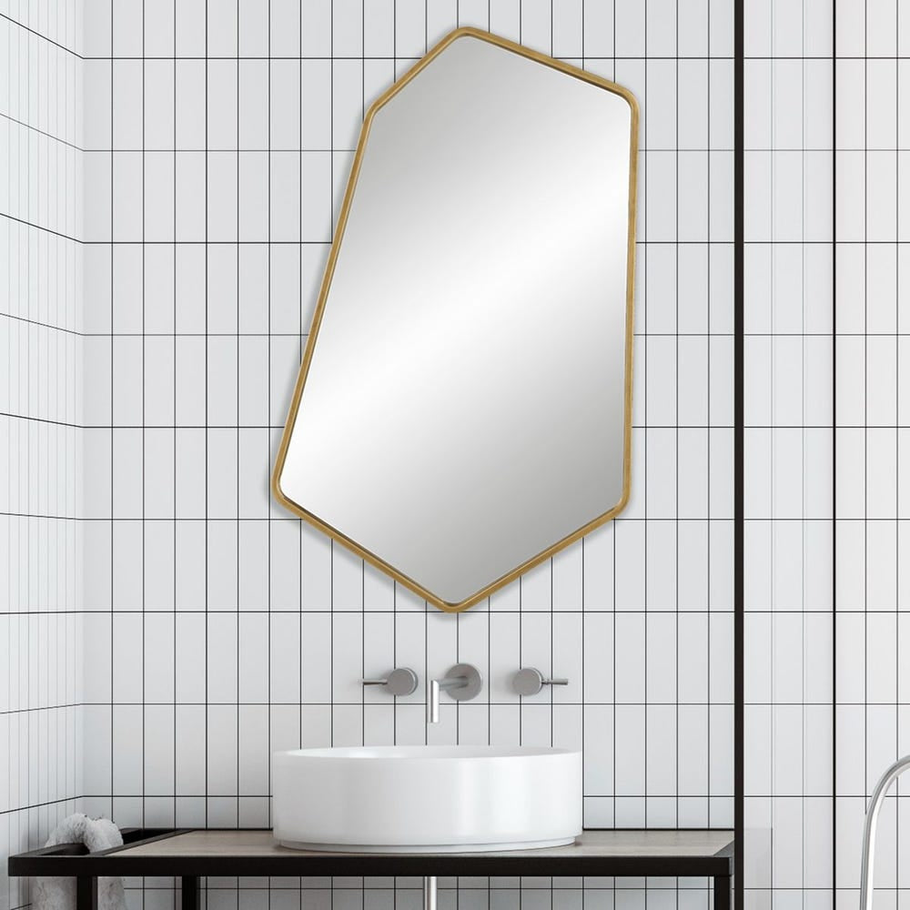 Uttermost Linneah Large Aged Gold Mirror - Image 3