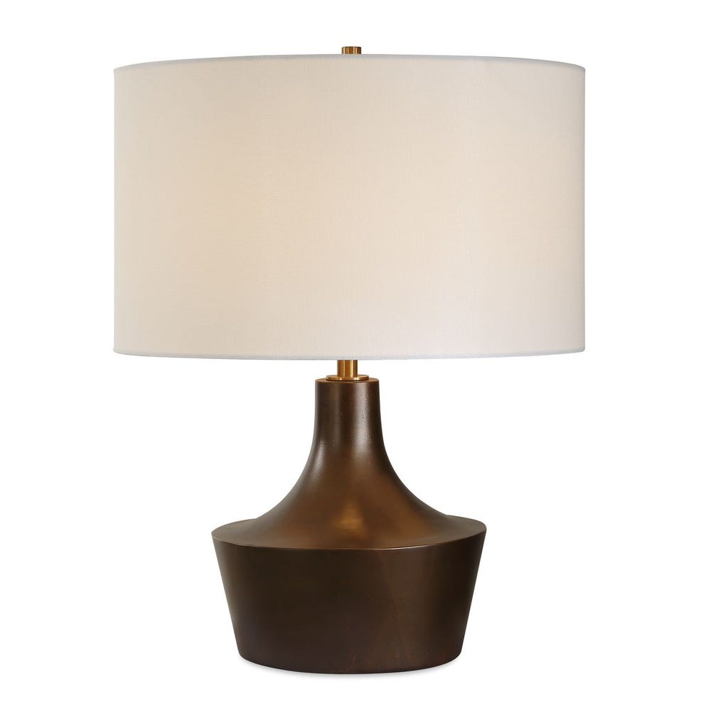 Uttermost Paseo Warm Bronze Curved Table Lamp - Image 3