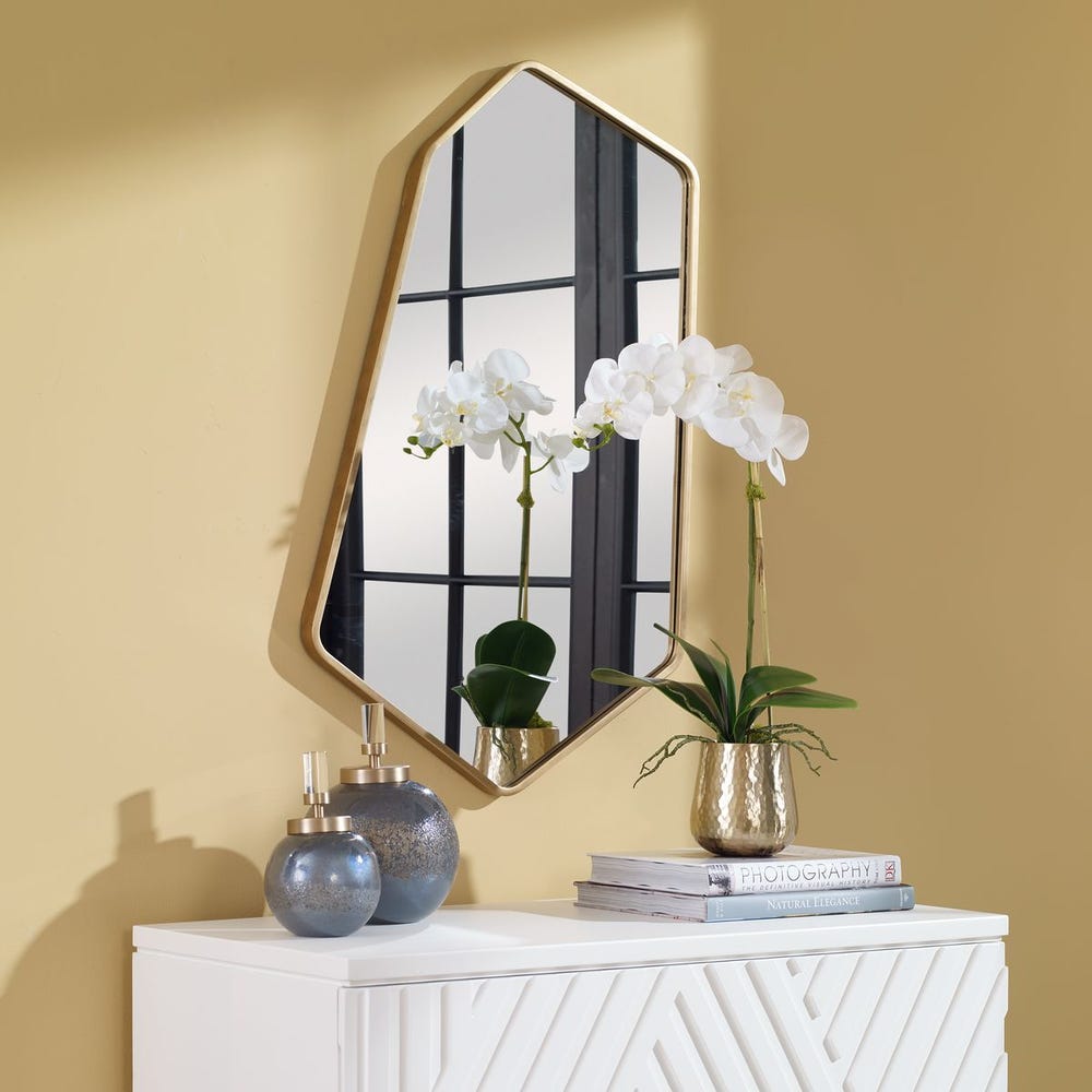 Uttermost Linneah Large Aged Gold Mirror - Image 2