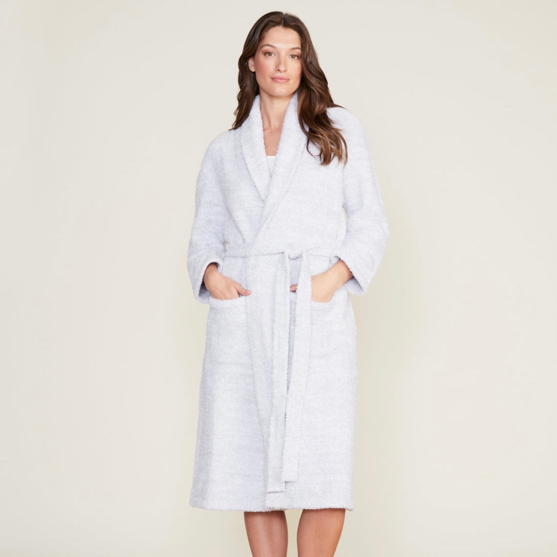 Barefoot Dreams Cozychic Adult Robe ~ Ocean & White ~ Available in 4 Sizes