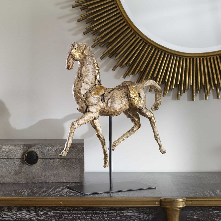 Uttermost Caballo Dorado Horse Sculpture - Image 1