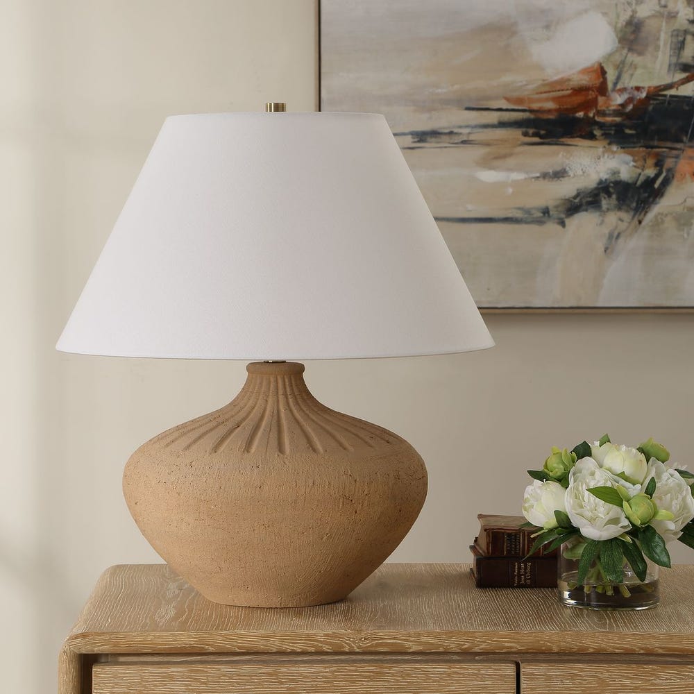 Uttermost Eldon Terracotta Urn Shaped Table Lamp - Image 2