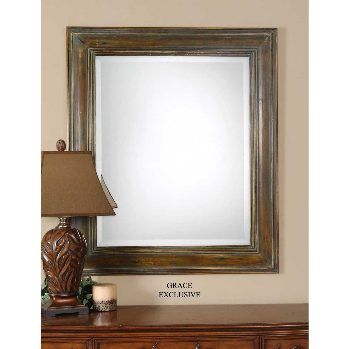 Uttermost Darian Dark Brown Finished Mirror - Image 1