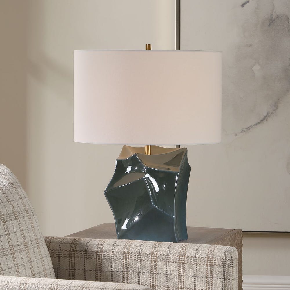 Uttermost Prisma Dark Teal Smoky Bronze Table Lamp - Image 2