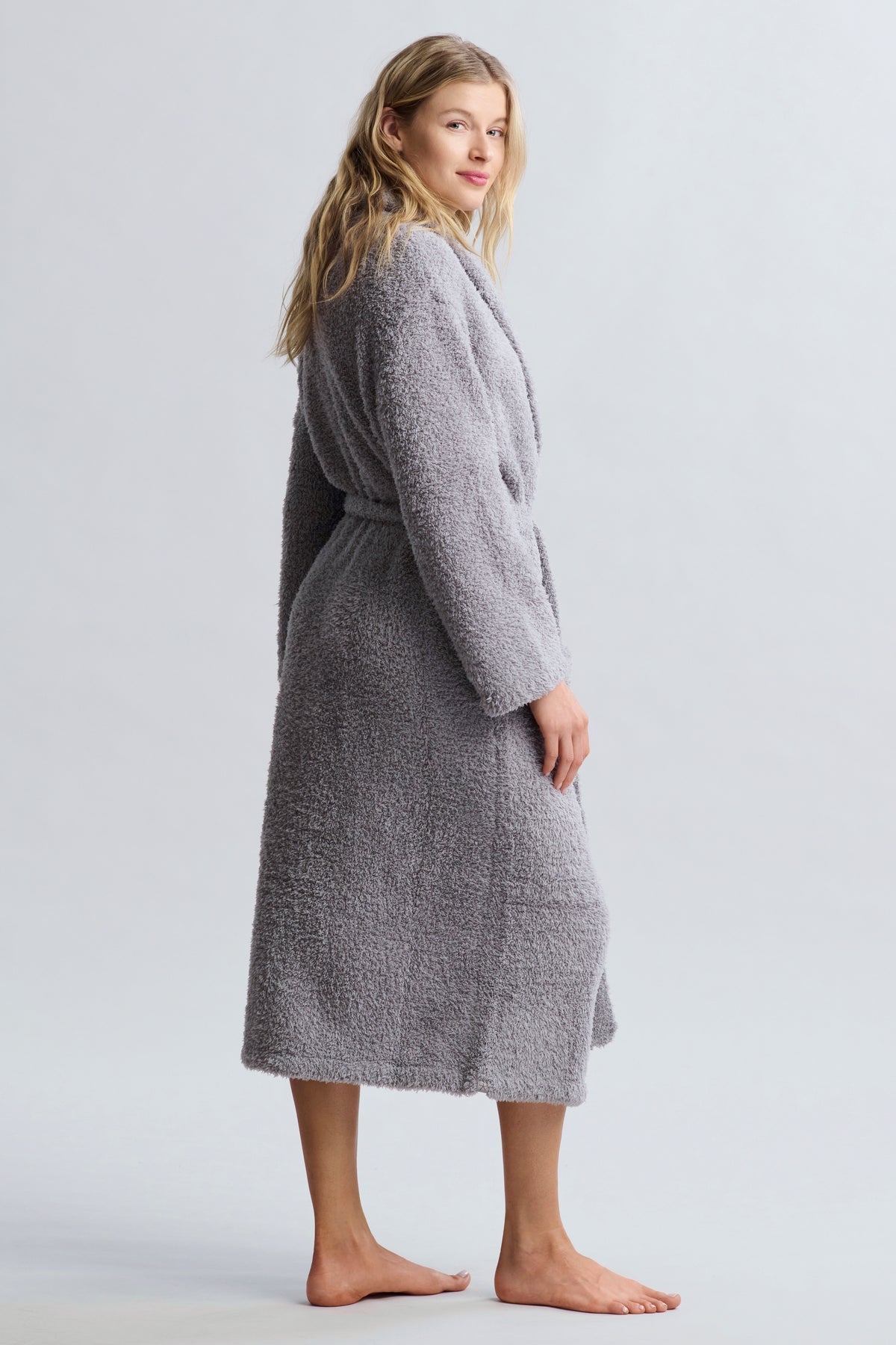 Barefoot Dreams Cozychic Adult Robe ~ Dove Gray ~ Available in 4 Sizes - Image 2
