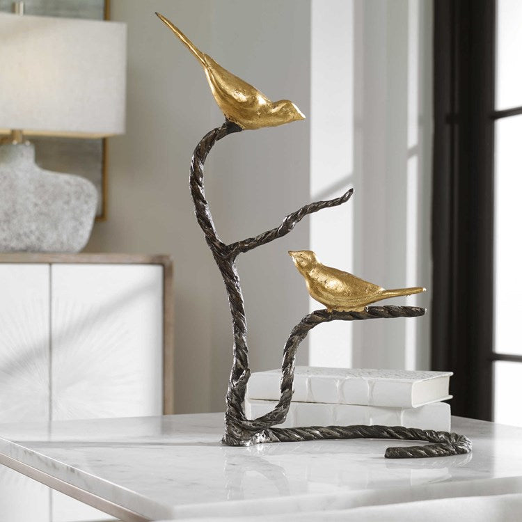 Uttermost Birds on a Limb Iron Sculpture - Image 1
