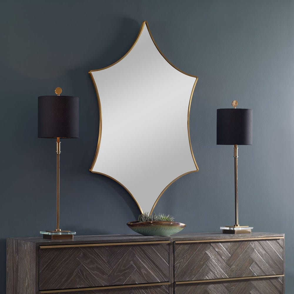 Uttermost Aries Unique Stainless Steel Mirror - Image 1