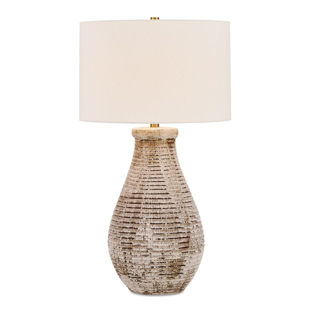 Uttermost Dorothea Stone Gray And Ivory Table Lamp - Image 3