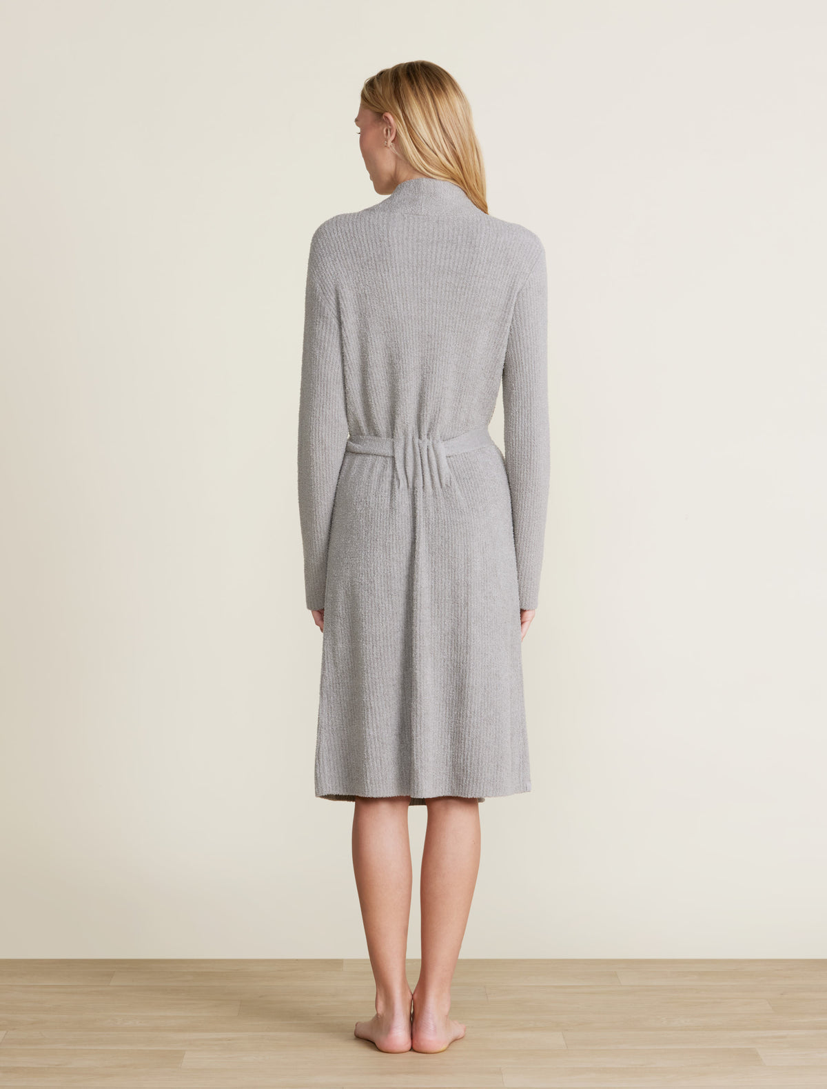 Barefoot Dreams CozyChic Lite Ribbed Robe ~ Dove Gray ~ Available In 3 Sizes - Image 3