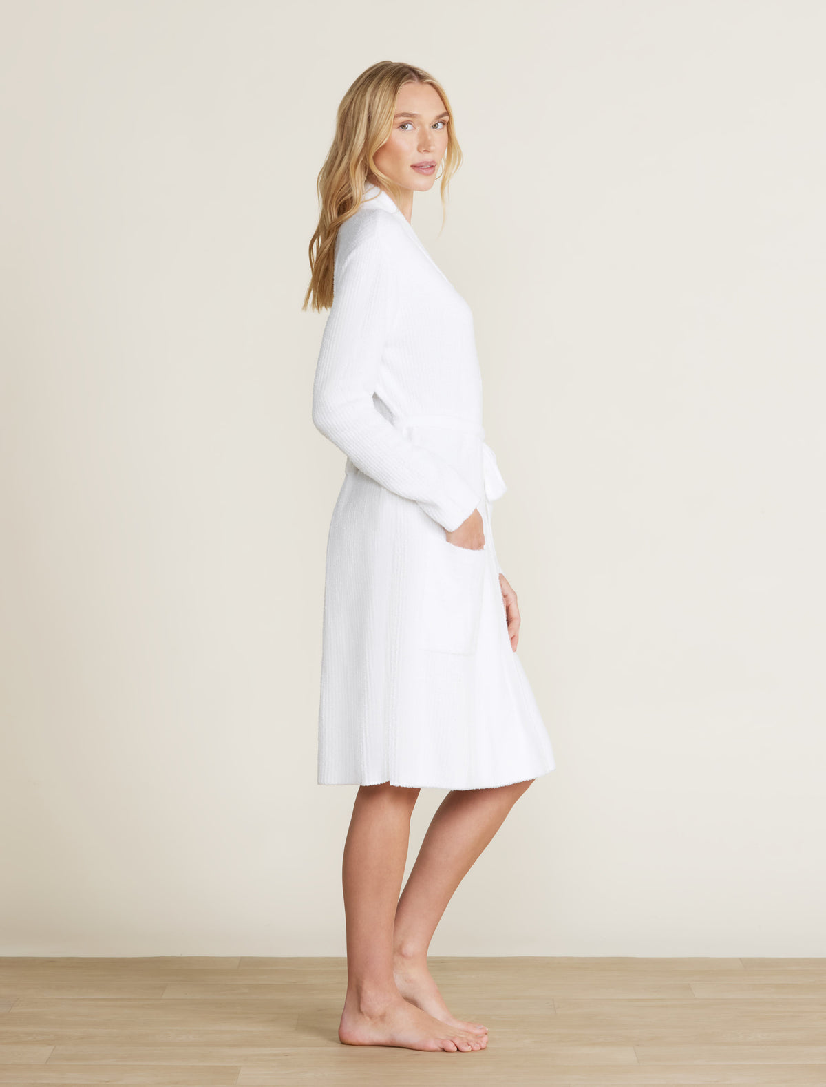Barefoot Dreams CozyChic Lite Ribbed Robe ~ Sea Salt ~ Available In 3 Sizes - Image 2
