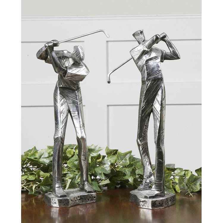 Uttermost Practice Shot Golfers Set of 2 Figurines - Image 2