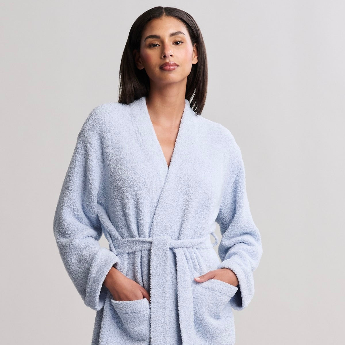Barefoot Dreams Cozychic Solid Robe ~ Snow Drop ~ Available In 3 Sizes