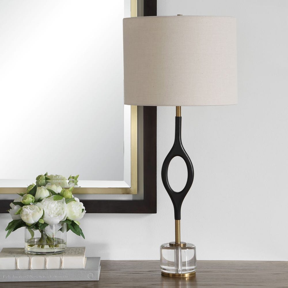 Uttermost Maryam Warm Black Iron Cordless Buffet Lamp - Image 2