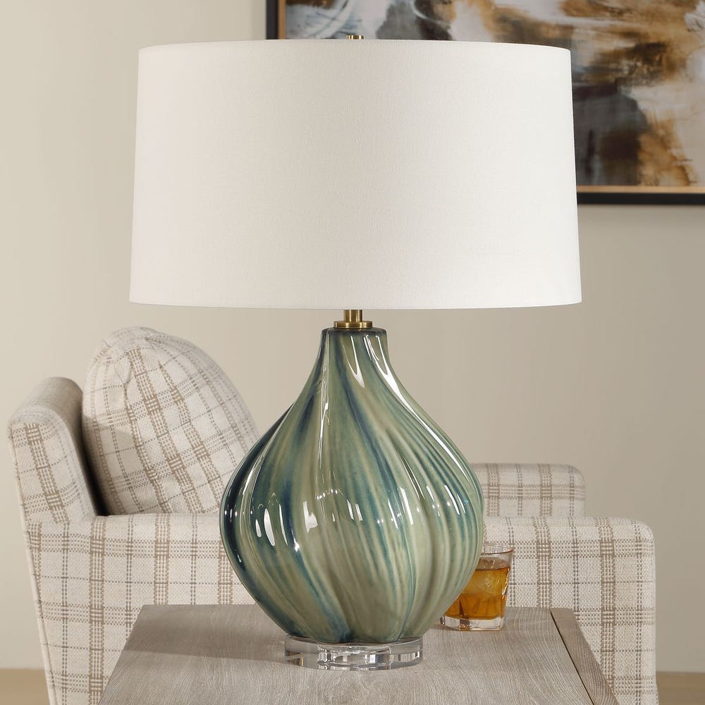 Uttermost Tausha Muted Greens And Blues Table Lamp - Image 2