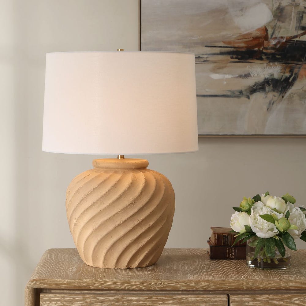 Uttermost Farai Handcrafted Terracotta Table Lamp - Image 1