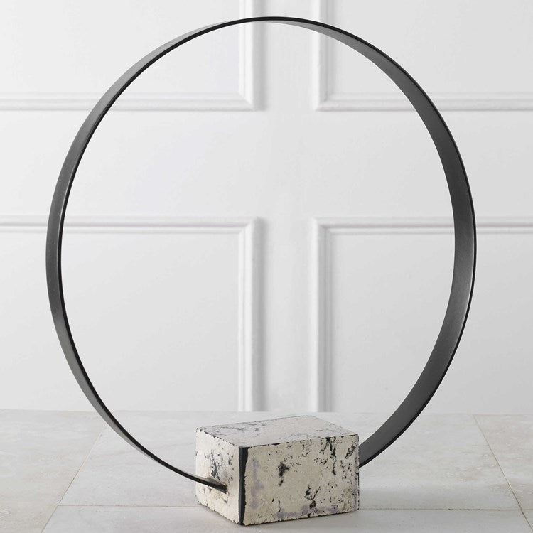 Uttermost Around Again Circular Metal Sculpture - Image 1