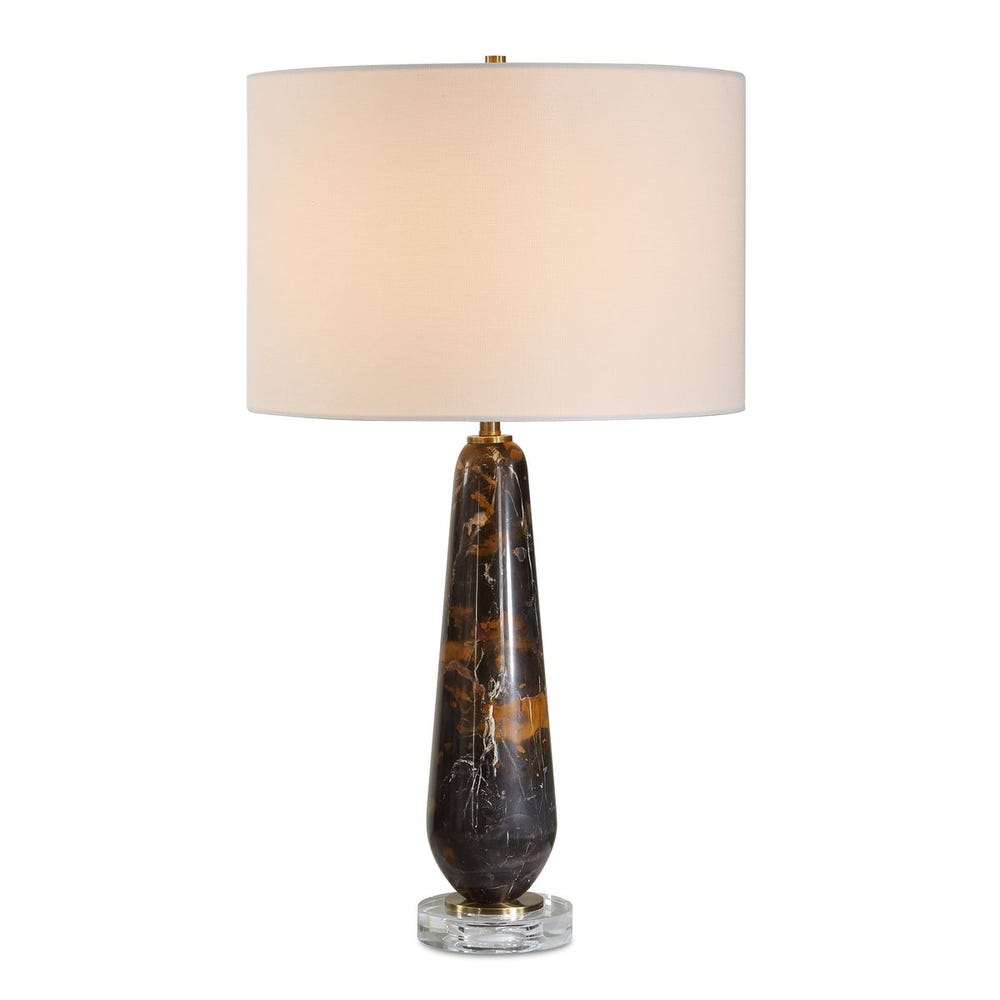 Uttermost Dames Dark Marble With White And Brown Veining Table Lamp - Image 3