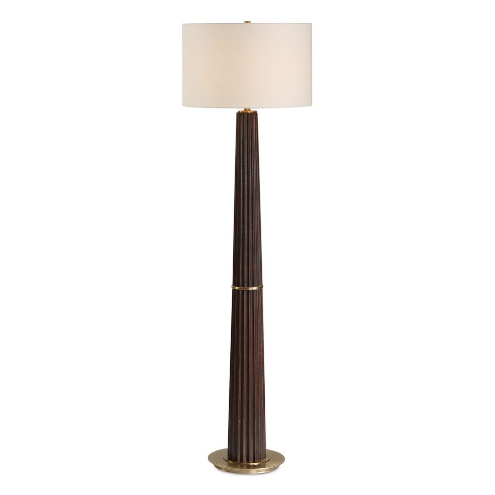 Uttermost Forage Dark Stained Oak Wood Floor Lamp - Image 3