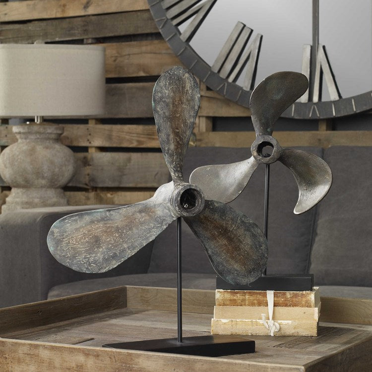 Uttermost Propellers Set of 2 Sculptures - Image 1