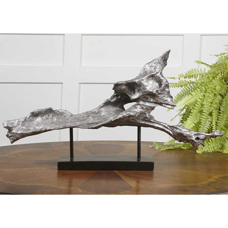 Uttermost Cosma Antiqued Metallic Silver Sculpture - Image 2