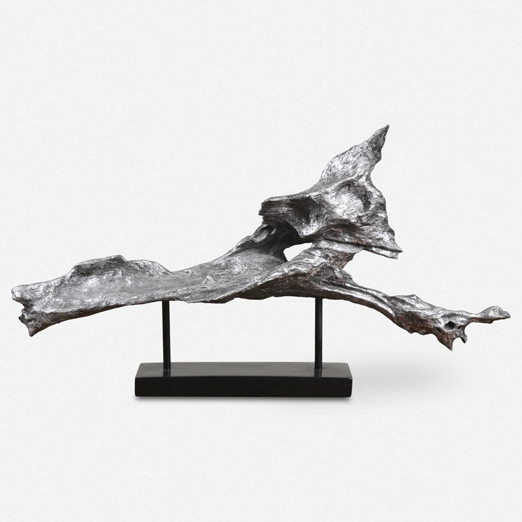 Uttermost Cosma Antiqued Metallic Silver Sculpture - Image 1